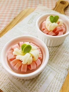 お弁当に☆さけるチーズでデコフラワー。-レシピのメイン写真