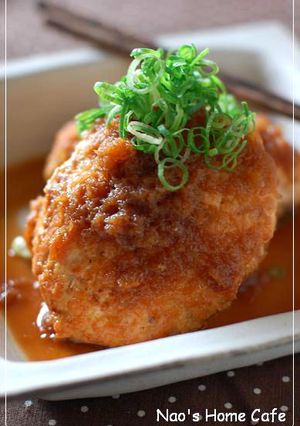 鶏と豆腐のおろしポン酢ハンバーグ-レシピのメイン写真