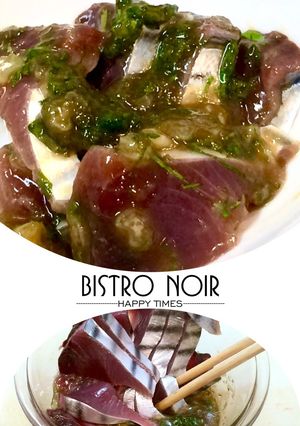 もっこり全開╭∩╮カツオ♡香味胡麻油漬け-レシピのメイン写真