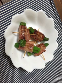 糖質オフ オクラのベーコン巻き-レシピのメイン写真