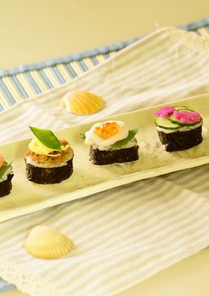 ハレの日に♪簡単可愛い にぎらずし-レシピのメイン写真