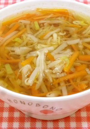 しょうゆラーメン・保育園給食-レシピのメイン写真