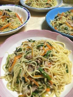 ニラもやし塩焼きそば-レシピのメイン写真