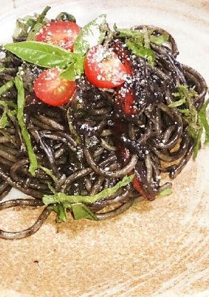 簡単！イカスミパスタ!!-レシピのメイン写真