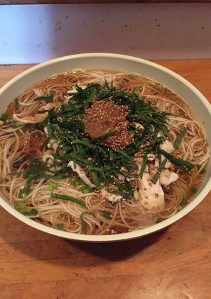 つゆからつくる、冷製梅素麺-レシピのメイン写真