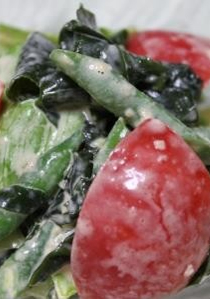 トマトといんげんのごまサラダ-レシピのメイン写真
