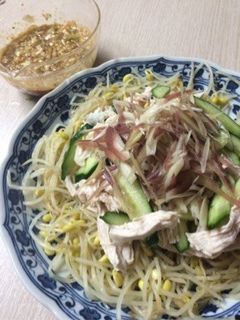 鶏胸肉と豆モヤシの中華サラダ-レシピのメイン写真