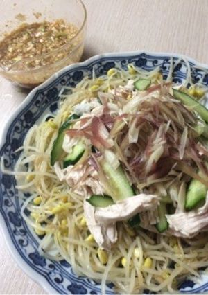 鶏胸肉と豆モヤシの中華サラダ-レシピのメイン写真
