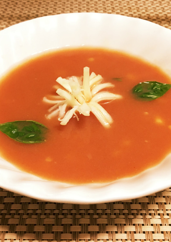簡単可愛い♪トマトの冷製スープ-レシピのメイン写真