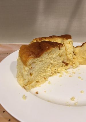 しゅわしゅわスフレチーズケーキ-レシピのメイン写真