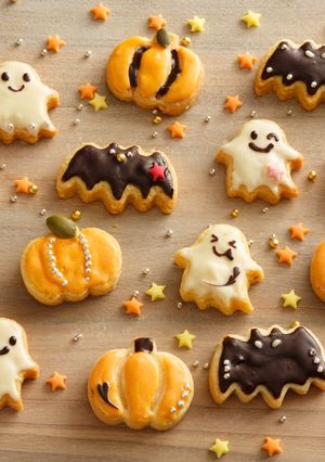 ハロウィン型抜きクッキー-レシピのメイン写真