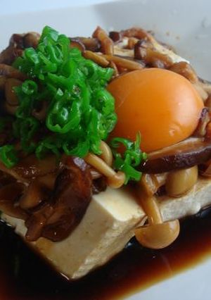 ヘルシｰ★美味しｨ【ｷﾉｺの温やっこ】-レシピのメイン写真