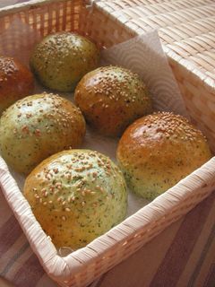 ハンバーガーに♪ほうれんそうバンズ-レシピのメイン写真