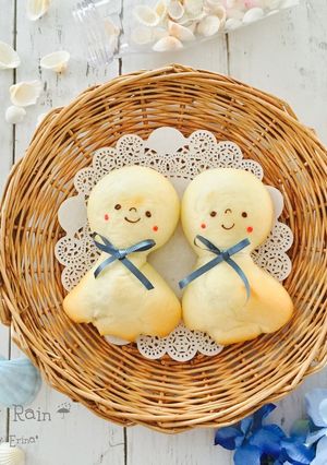 てるてる坊主のパン-レシピのメイン写真