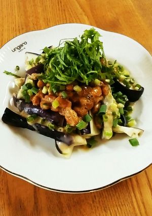 なすと納豆のあっさりあえ-レシピのメイン写真