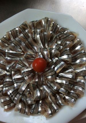 キビナゴの菊花造り-レシピのメイン写真