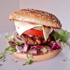 รูปของ スローフードなハンバーガー