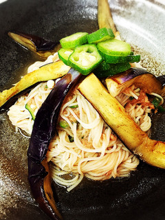 ツナと夏野菜を和えた♪さっぱりそうめん-レシピのメイン写真