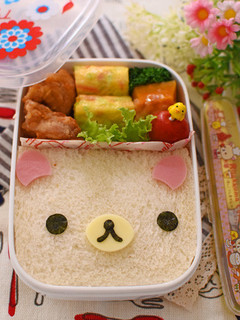 【キャラ弁】コリラックマサンドイッチ弁当-レシピのメイン写真