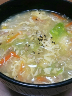 簡単絶品♪野菜たっぷり♡コーン卵スープ-レシピのメイン写真