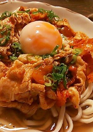冷しゃぶ豚キムチの冷やしうどん！素麺にも-レシピのメイン写真