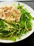 【簡単サラダ】豆腐と水菜の豚しゃぶサラダ