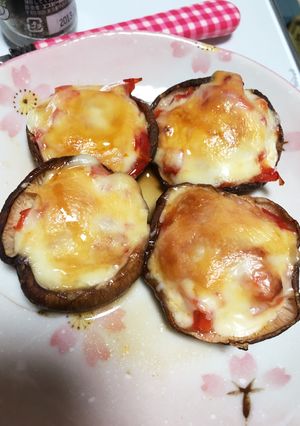しいたけとパプリカのチーズ焼き-レシピのメイン写真