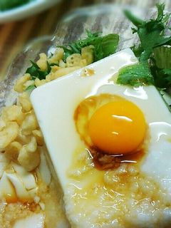 長芋と天かすの冷やっこ☺-レシピのメイン写真