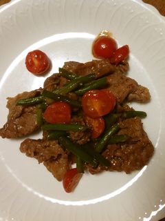 牛肉とミニトマトの炒め物-レシピのメイン写真