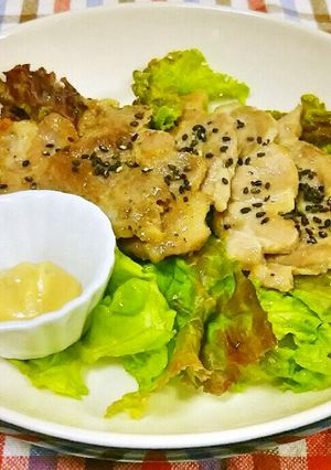 豚ロースのひとくちソテー✿味噌マヨ添え✿-レシピのメイン写真