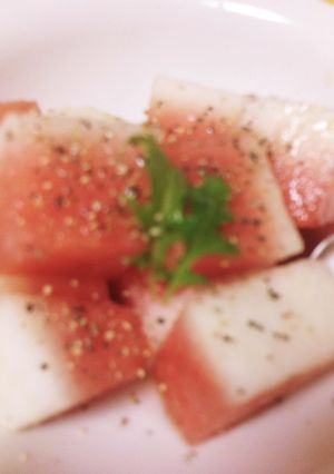 美容・健康重視♡食べてみて♡スイカサラダ-レシピのメイン写真