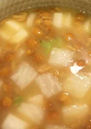 なめこと大根の御味噌汁-レシピのメイン写真