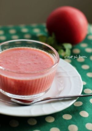 バジル風味のクリーミーガスパチョ-レシピのメイン写真