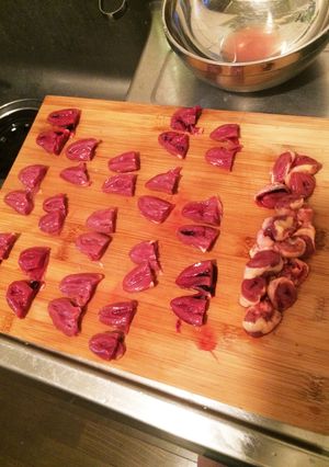 正しい鶏ハツの処理!ハツ元との分け方!-レシピのメイン写真