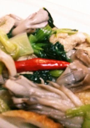 簡単☆小松菜☆竹輪☆揚げ☆キノコの旨煮-レシピのメイン写真