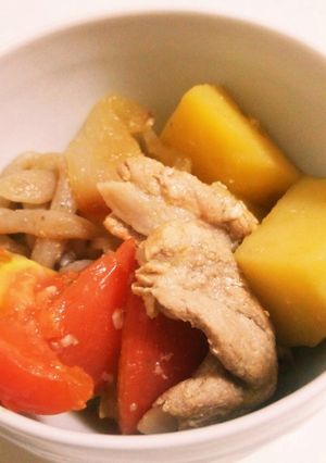 かんたん30分!塩麹deトマト肉じゃが-レシピのメイン写真