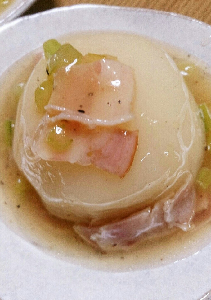 かぶのスープ煮餡かけ (*´╰╯`๓)♬-レシピのメイン写真