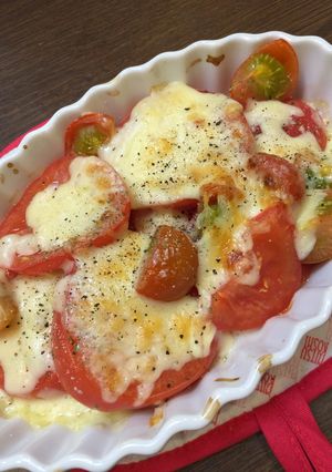 超簡単！トマトのチーズ焼き-レシピのメイン写真