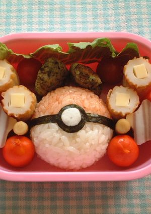簡単キャラ弁（モンスターボール）-レシピのメイン写真