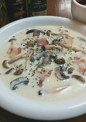 これは美味しい！豆乳きのこスープ-レシピのメイン写真