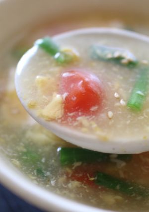 すぐできる♪ トマトと卵の中華スープ-レシピのメイン写真