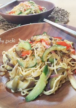 きゅうり入り夏野菜のさっぱり！焼きそば♪-レシピのメイン写真