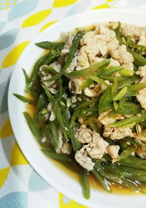 モロッコいんげんと豚肉の醤油煮-レシピのメイン写真