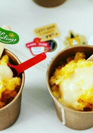 材料ひとつ！超絶簡単！ミカンシャーベット-レシピのメイン写真