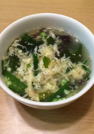 かき卵のワカメスープ-レシピのメイン写真