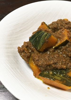 かぼちゃのカレー風味そぼろ煮-レシピのメイン写真