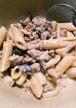 味噌クリーム全粒粉パスタ-レシピのメイン写真