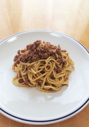 焼きそば+手作りミートソースでランチ！-レシピのメイン写真