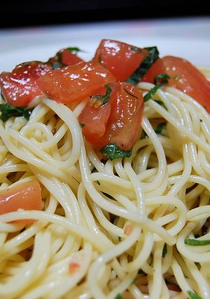 トマトと大葉の冷製パスタ-レシピのメイン写真