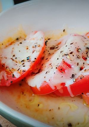 朝に手早くリコピン☆トマトのオーブン焼き-レシピのメイン写真